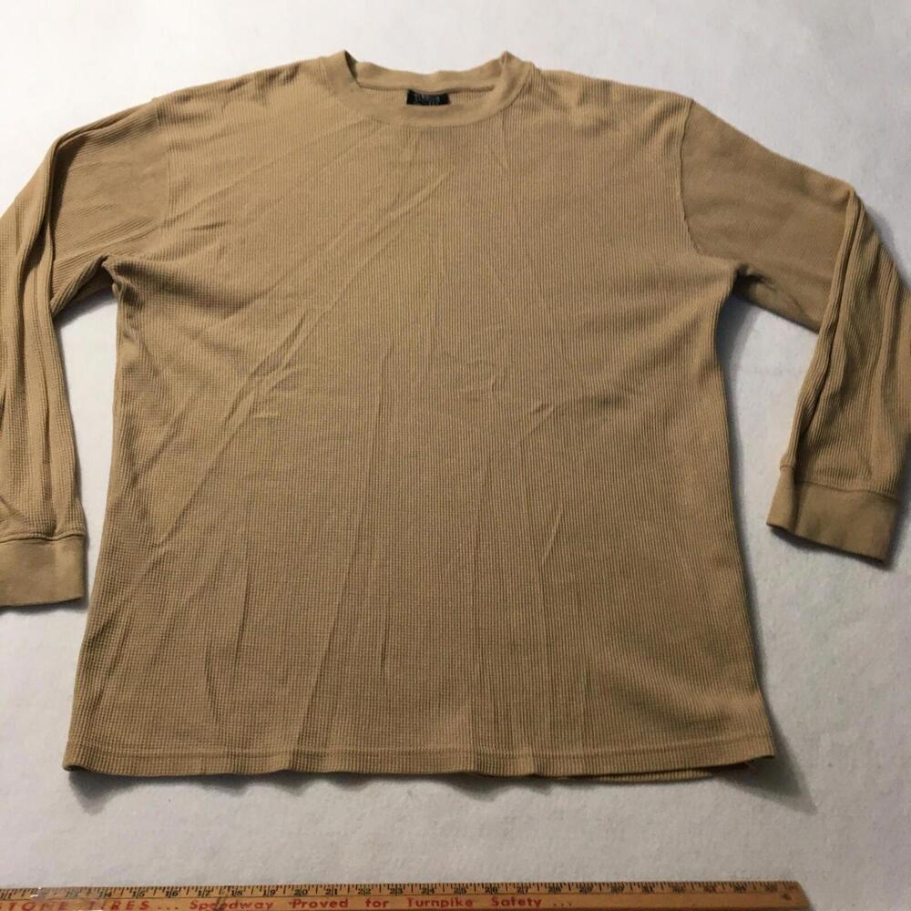 Vintage Southpole Thermal Waffle-Knit Long-sleeved (3XL)  BEIGE